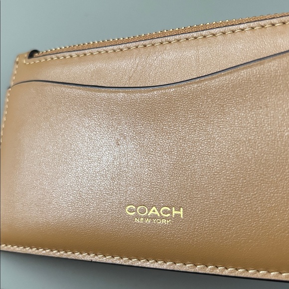 Coach New York Zip Card Case in Honey Brown - Picture 4 of 4